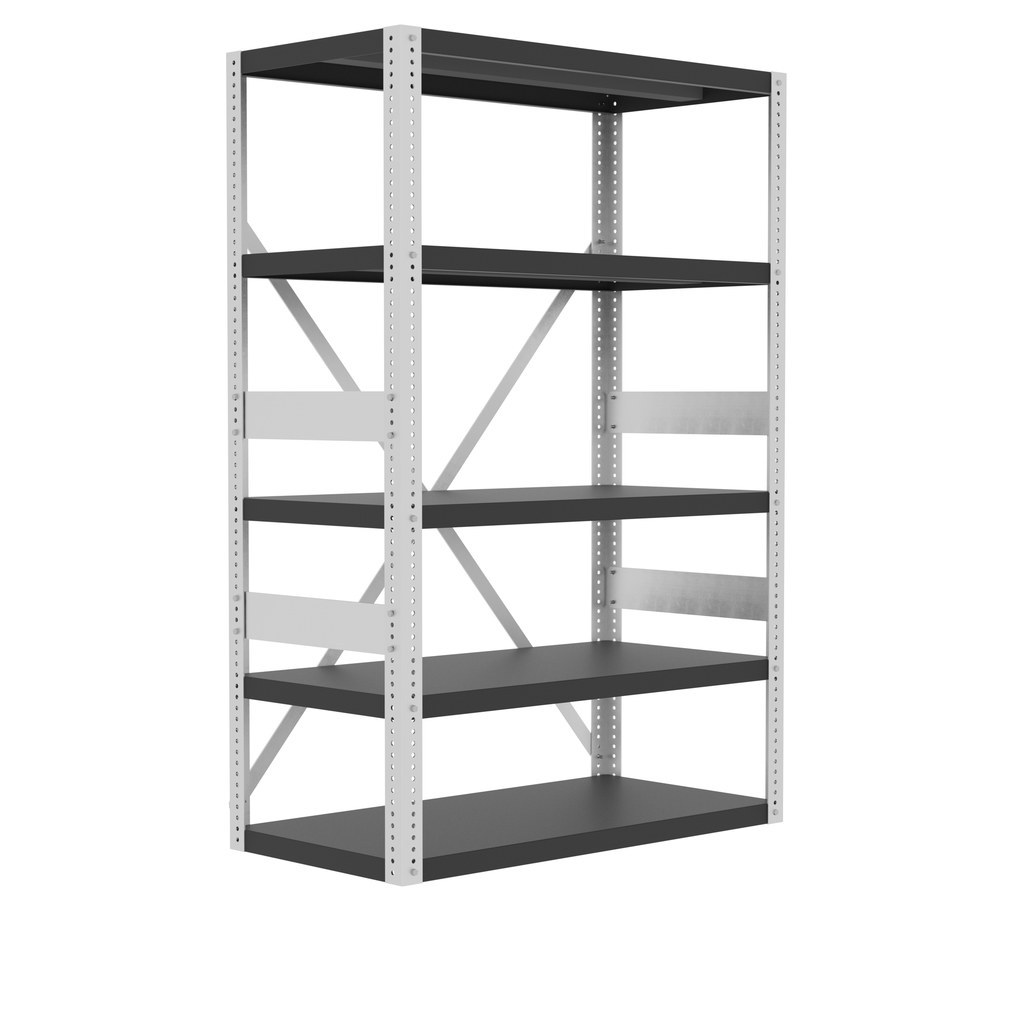 Valley Craft, Heavy Duty Shelving, Height 72 in, Width 48 in, Depth 24